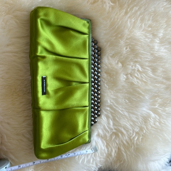 Light Green BCBGMAXAZRIA clutche - Picture 3 of 5